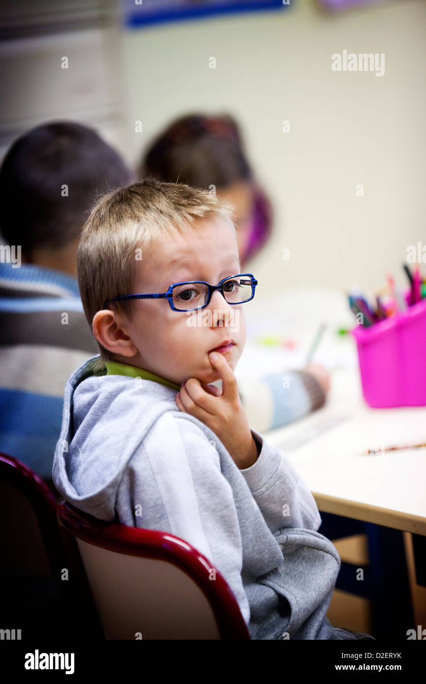 Classe d'ÉCOLE PRIMAIRE Banque D'Images