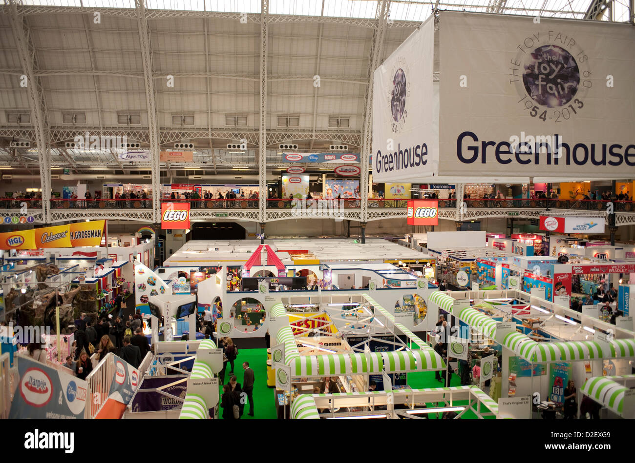 Londres, Royaume-Uni. 22 janvier 2013. Organisateurs : le British Toy & Hobby Association. Le Salon du Jouet s'ouvre aujourd'hui dans le Grand Hall à Olympie, célébrant 60 ans. Credit : Malcolm Park/Alamy Live News Banque D'Images