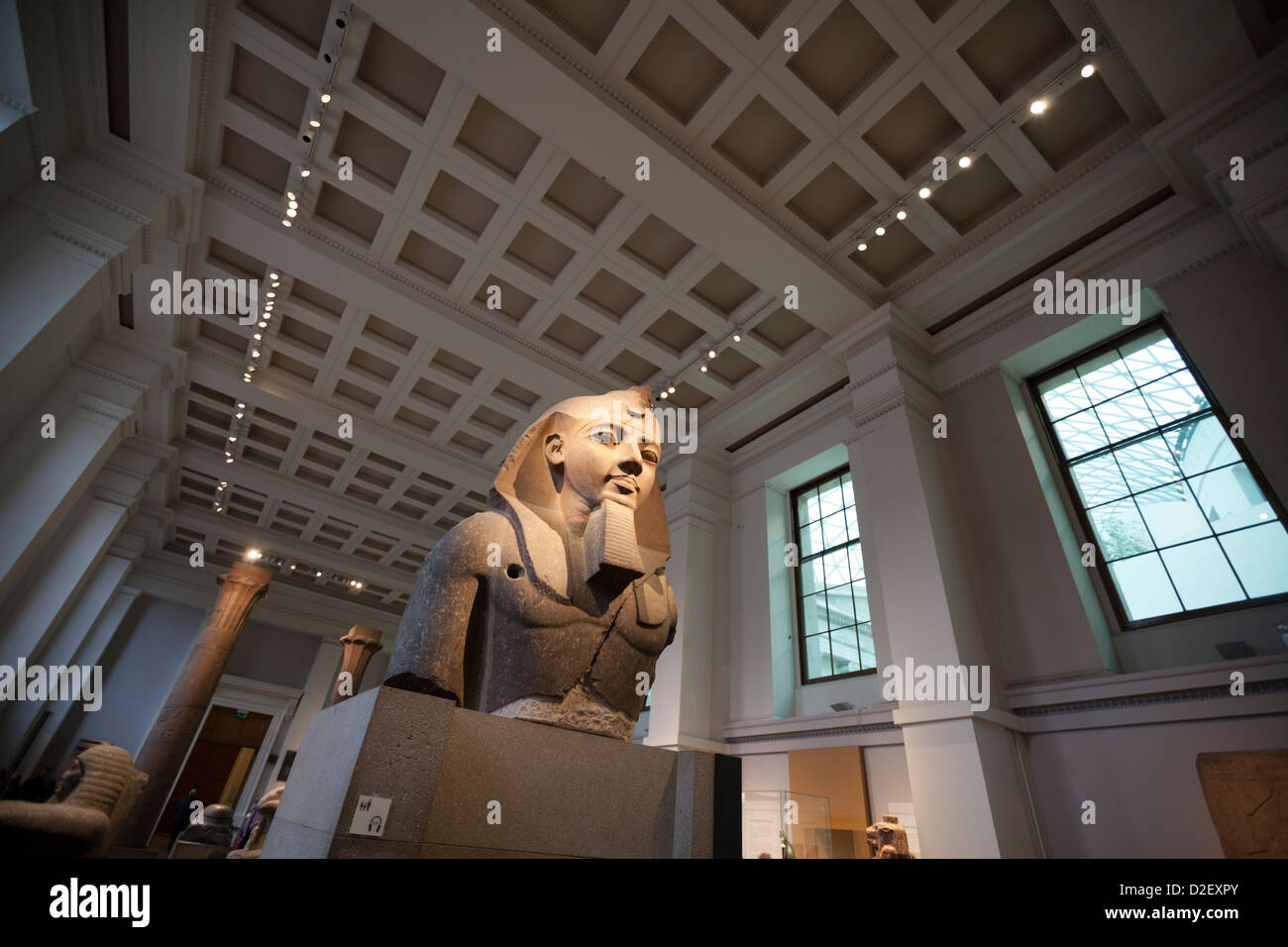 Sculpture égyptienne de Ramesses au British Museum, Londres Banque D'Images