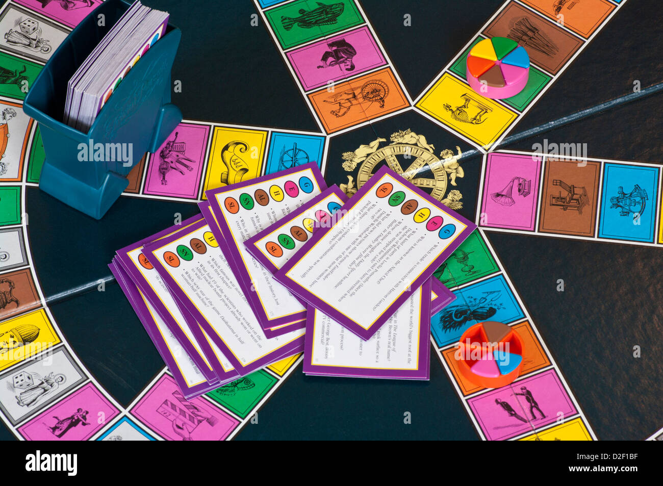Jeu Trivial Pursuit Banque D'Images