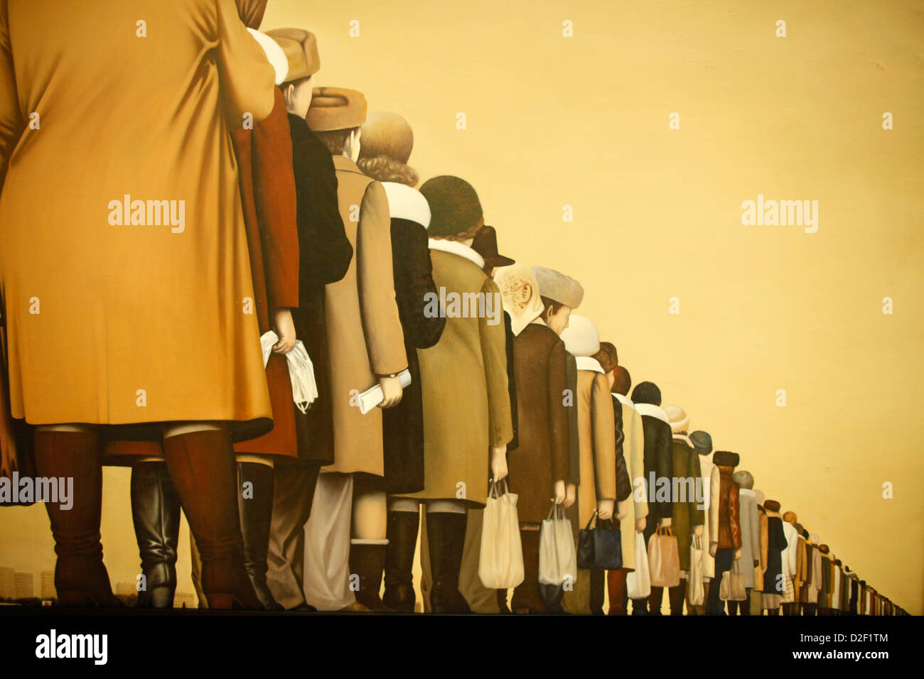 Le Musée Russe. Alexi Sundukov. Queue de Saint-Pétersbourg. La Russie. Banque D'Images