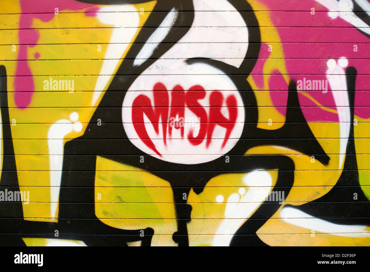 Mur de graffiti sur l'Irlande du Nord Belfast Banque D'Images