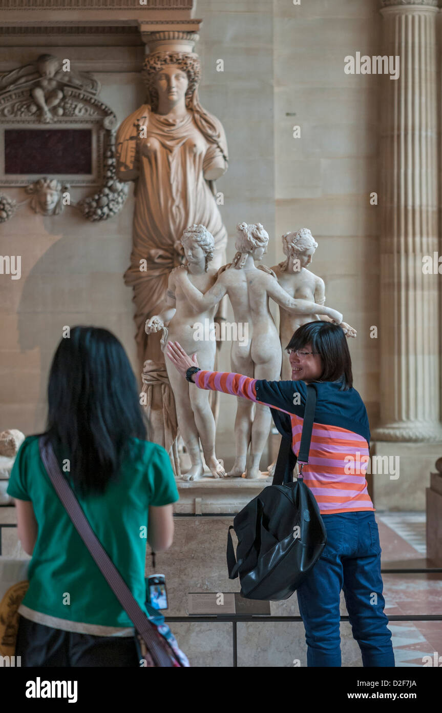Musée du Louvre à Paris, France Banque D'Images