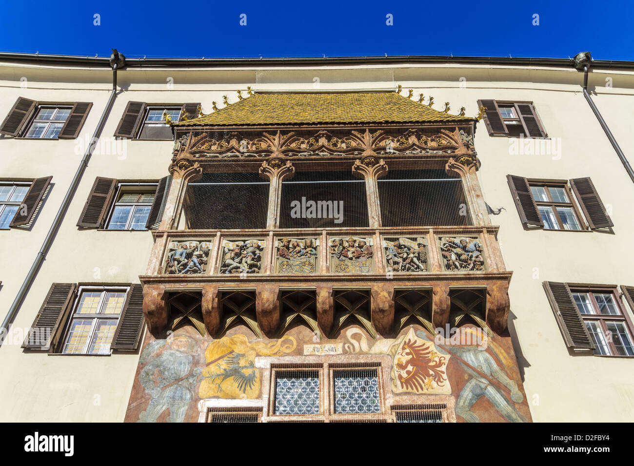 Innsbruck toit d'Or (Goldenes Dachl), Autriche Banque D'Images
