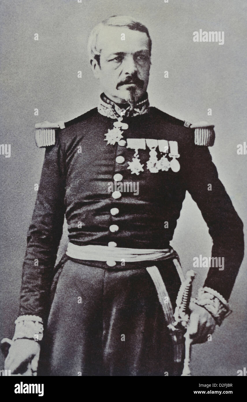Charles Auguste Frossard, 1807-1875, général français de la guerre franco-prussienne ou guerre franco-allemande, 1870-1871 Banque D'Images