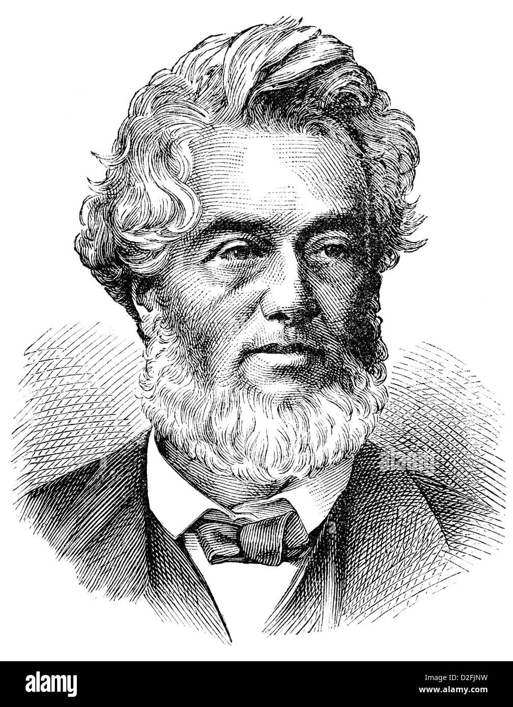 Jules Claude Gabriel Favre, 1809-1880, homme politique français, Ministre des affaires étrangères, guerre de 1870 ou la guerre franco-allemande, Banque D'Images
