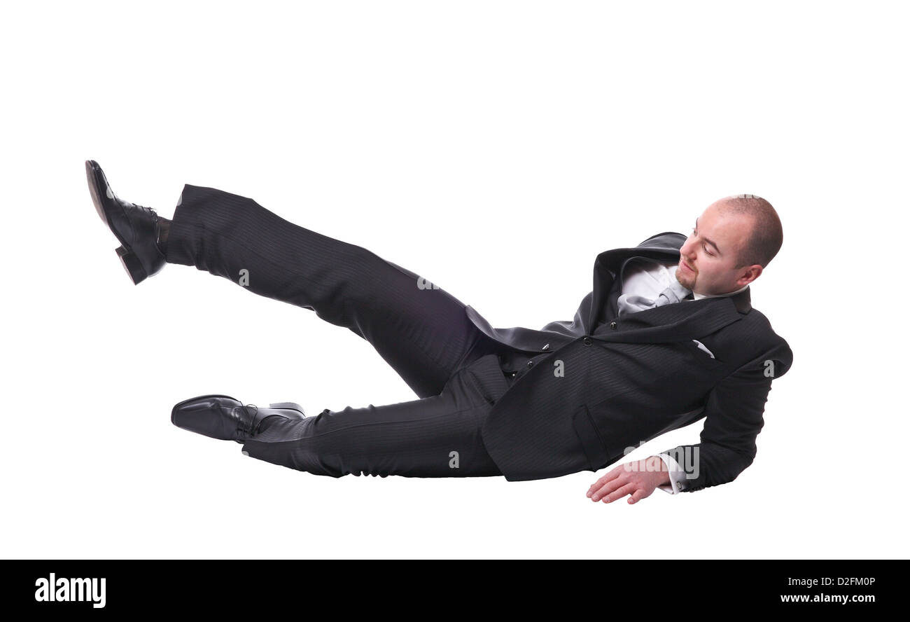 A groom sur fond blanc Banque D'Images