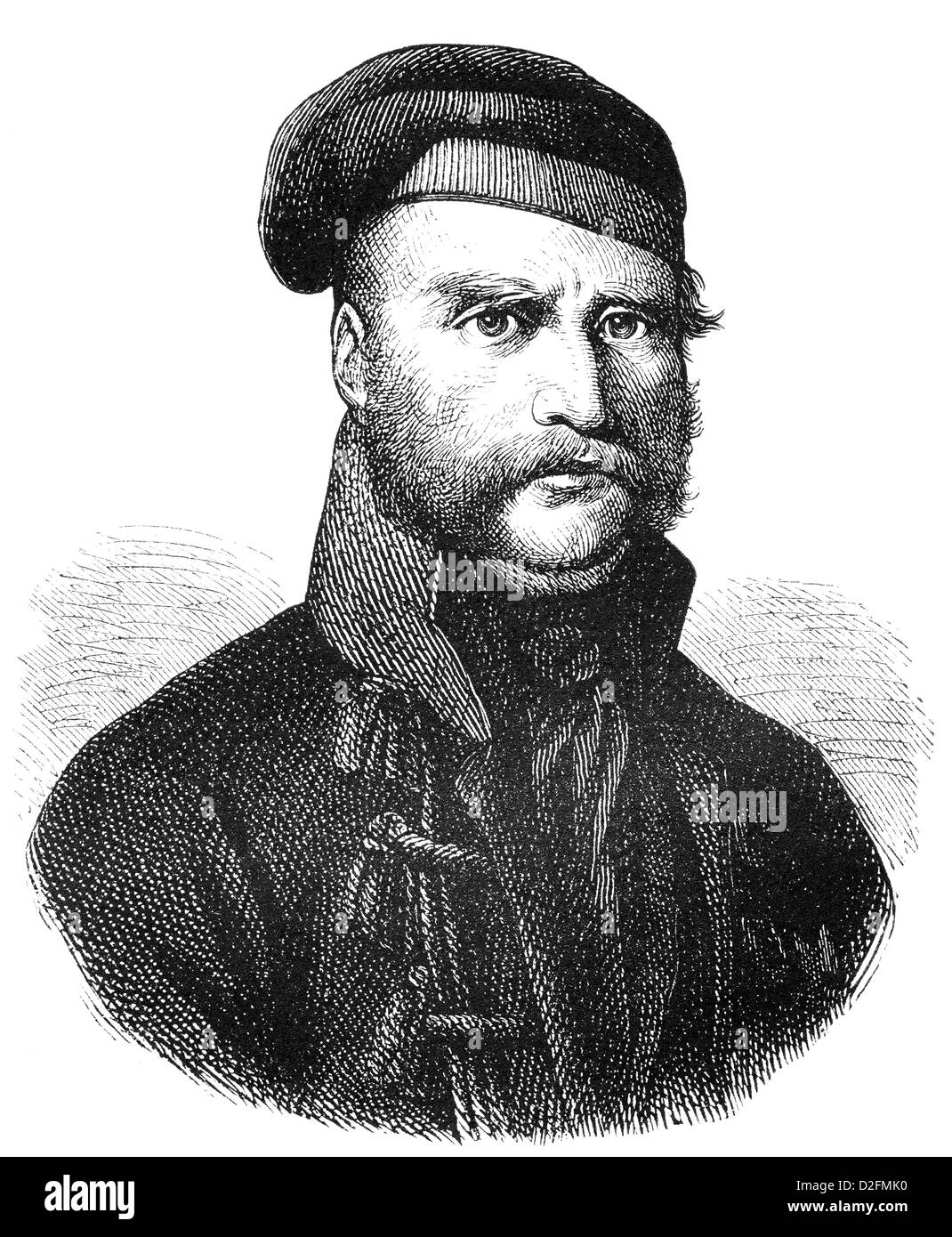 Friedrich Wilhelm de Brunswick-Wolfenbuettel, ou le duc noir, 1771 - 1815, le commandant allemand de la guerres de libération Banque D'Images