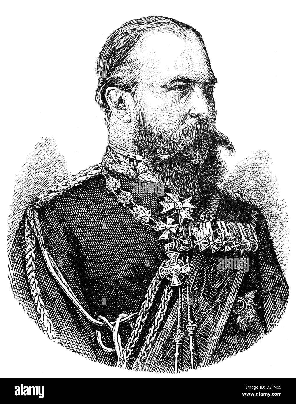 Karl Friedrich Wilhelm Ludwig IV de Hesse et du Rhin, 1837-1892, Grand-duc de Hesse et du Rhin, Allemagne Banque D'Images