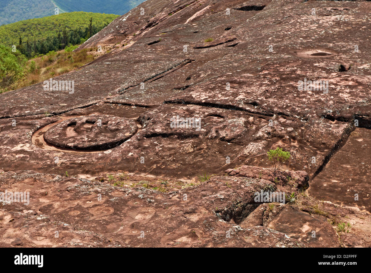 Site archéologique inca El Fuerte de Samaipata, l'UNESCO patrimoine mondial sur la culture, la Bolivie, l'Amérique du Sud Banque D'Images