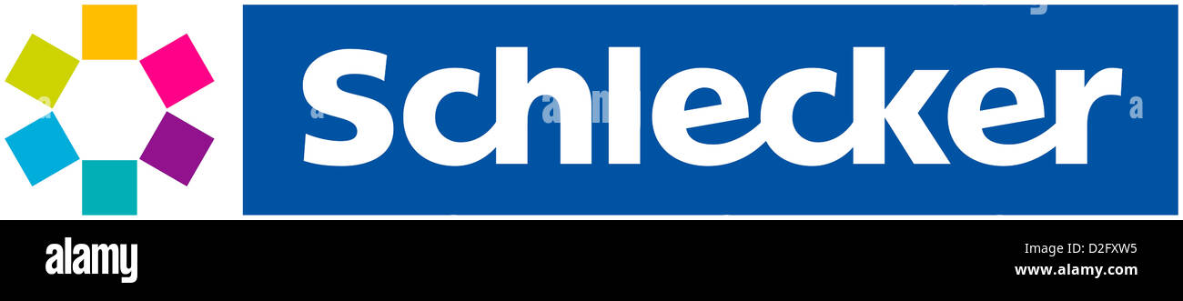 Logo de la pharmacie allemande insolvable Schlecker marchés. Banque D'Images