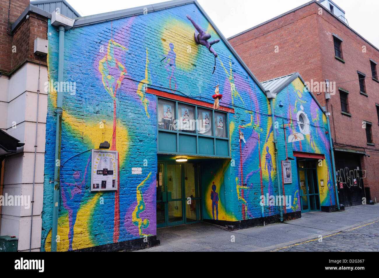 L'École de cirque de Belfast Banque D'Images