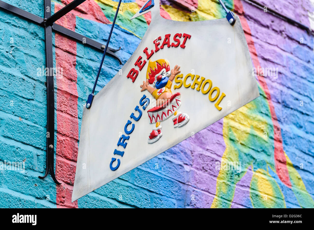 L'École de cirque de Belfast Banque D'Images