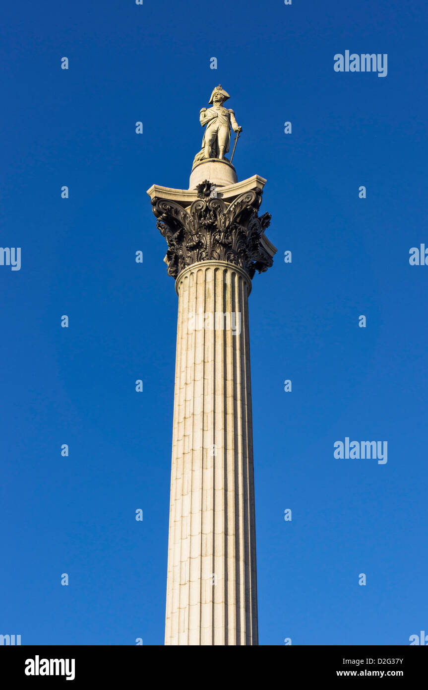 La colonne Nelson, Londres, UK Banque D'Images