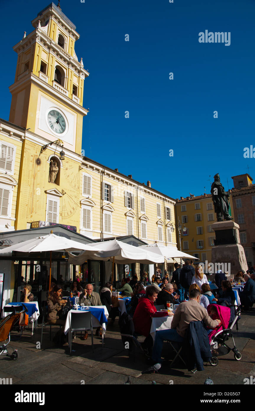 Piazza Garibaldi square centre ville de Parme Émilie-Romagne Italie Europe centrale Banque D'Images