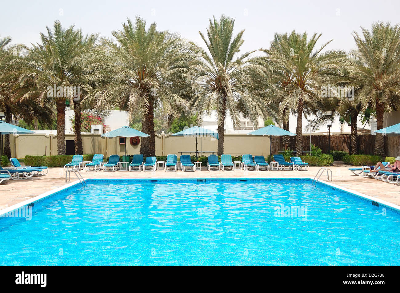 La piscine de l'hôtel de luxe, Sharjah, Émirats arabes unis Banque D'Images