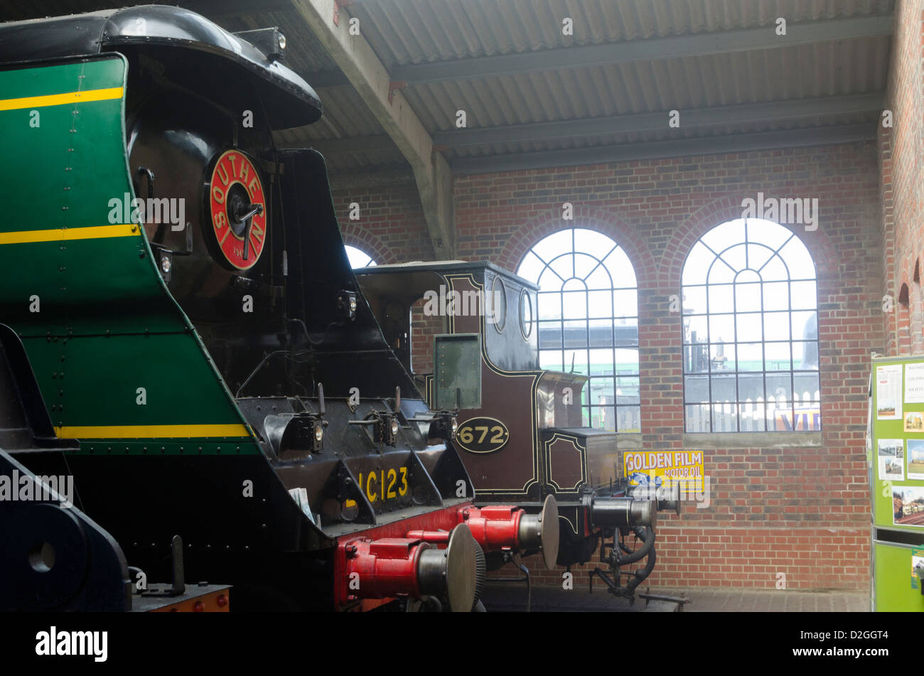 Catégorie de personnes de pays de l'Ouest accessoire de Blackmoor 'Vale' dans Hangar à Bluebell Railway, Sheffield Park, près de Uckfield, East Sussex Banque D'Images