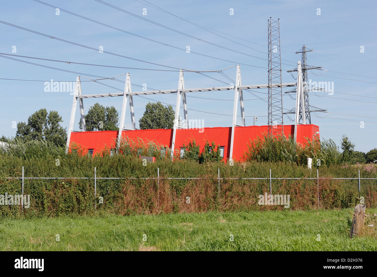 Entreprise de haute tension à Hoogeveen, Pays-Bas Banque D'Images