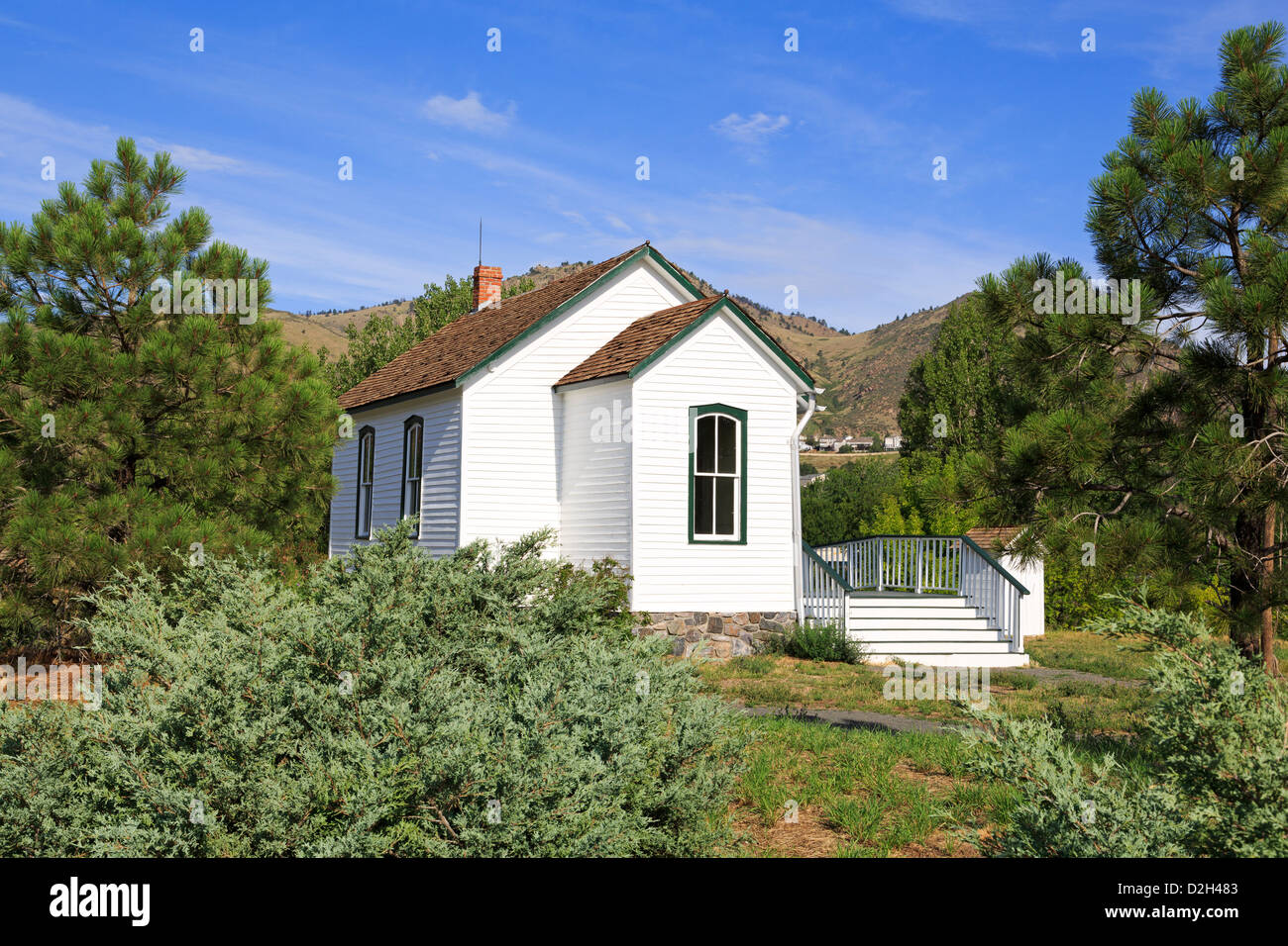 L'Église à l'histoire de Clear Creek Park,Golden,Colorado,USA Banque D'Images