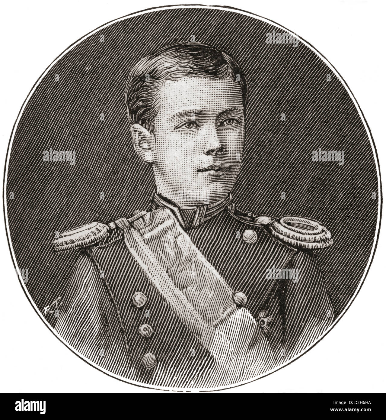 Nicolas II, 1868 - 1918. Vu ici âgée de 14 ans. Dernier Empereur de Russie, Grand-duc de Finlande, et Roi de Pologne en titre. Banque D'Images