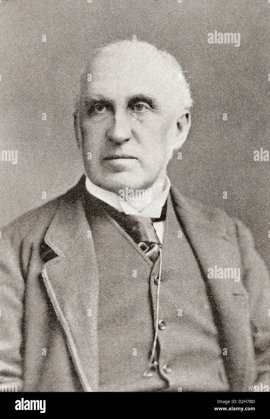 Charles Arthur Russell, Baron Russell of Killowen, 1832 -1900. Homme d'État irlandais du 19ème siècle, et Lord Chief Justice d'en Banque D'Images