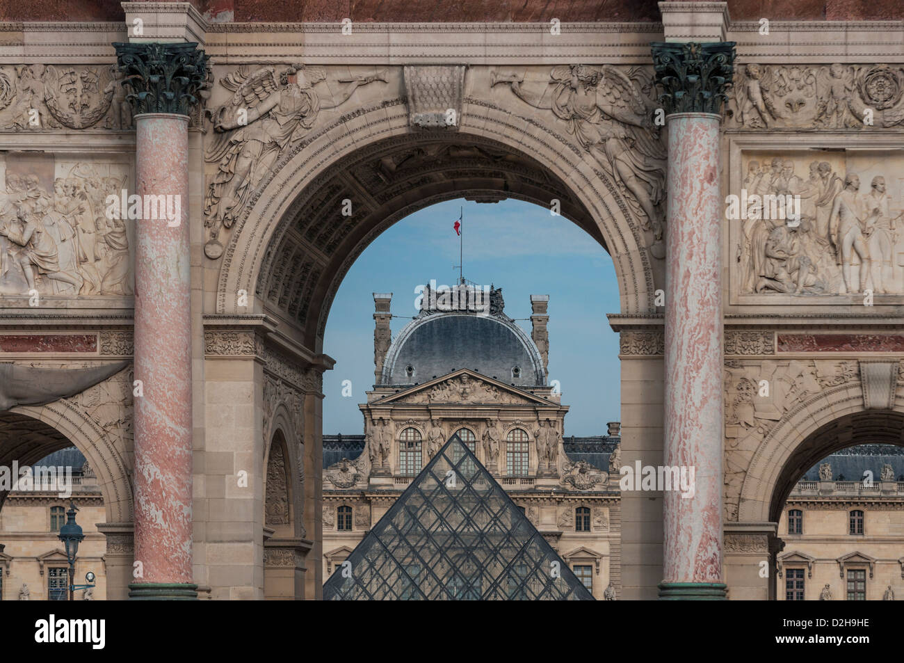 Musée du Louvre à Paris, France Banque D'Images