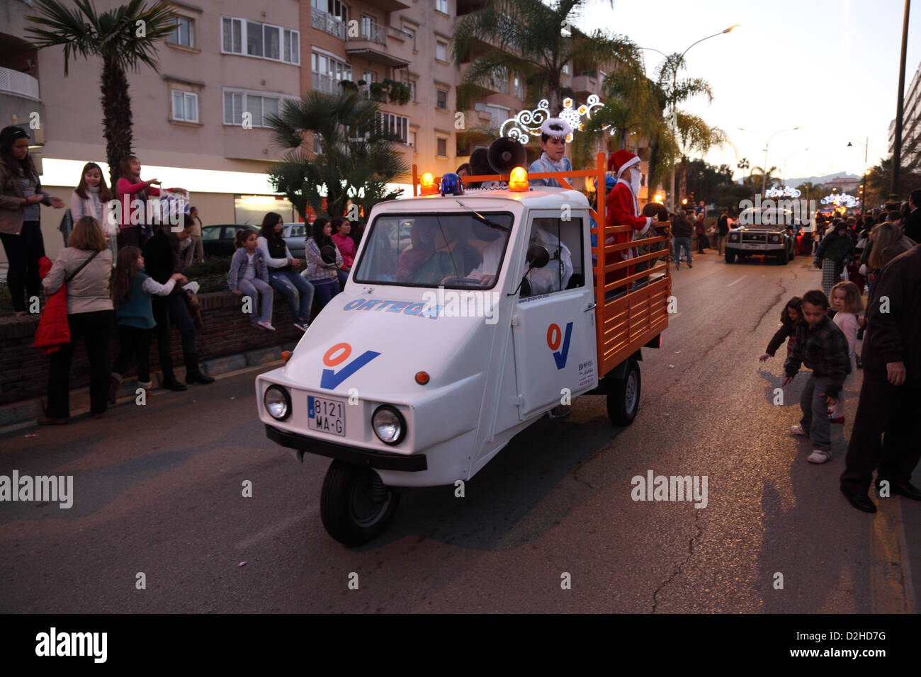 La magie trois rois carnival au 5e janvier 2013 à Marbella, Andalousie, Espagne Banque D'Images