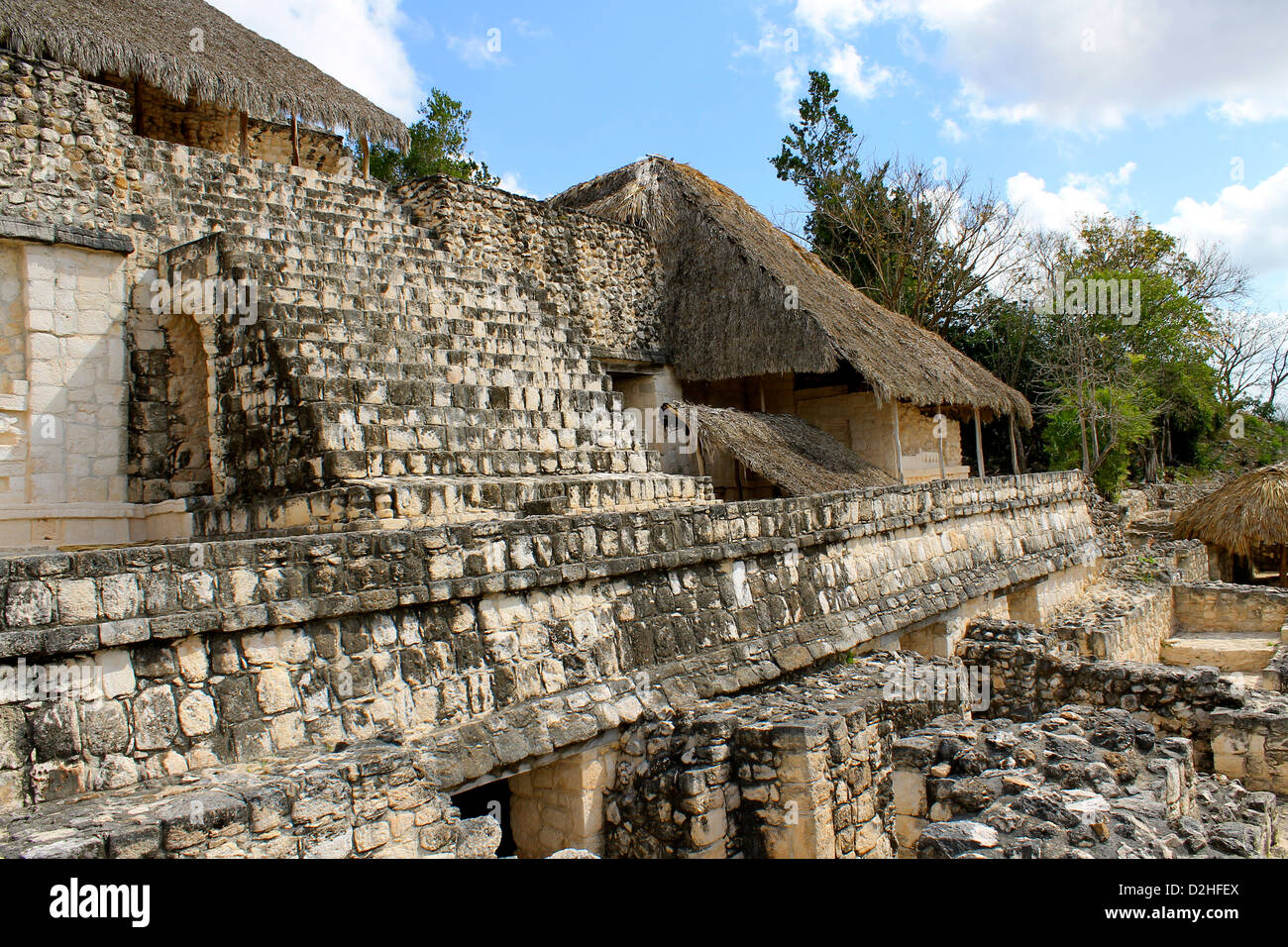 Ruines mayas au Yucatan, Mexique Banque D'Images