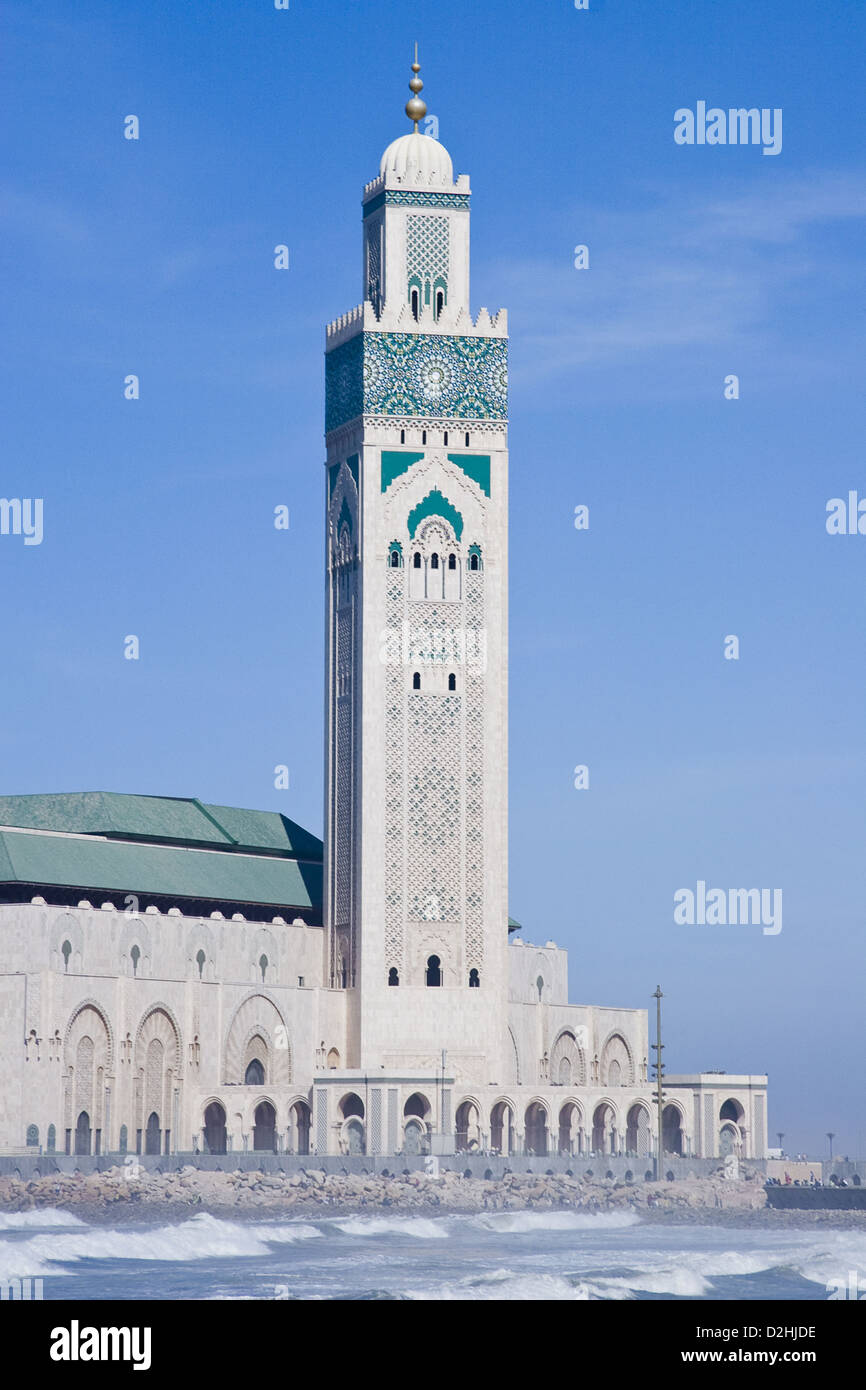 Mosquée Hassan II Banque D'Images