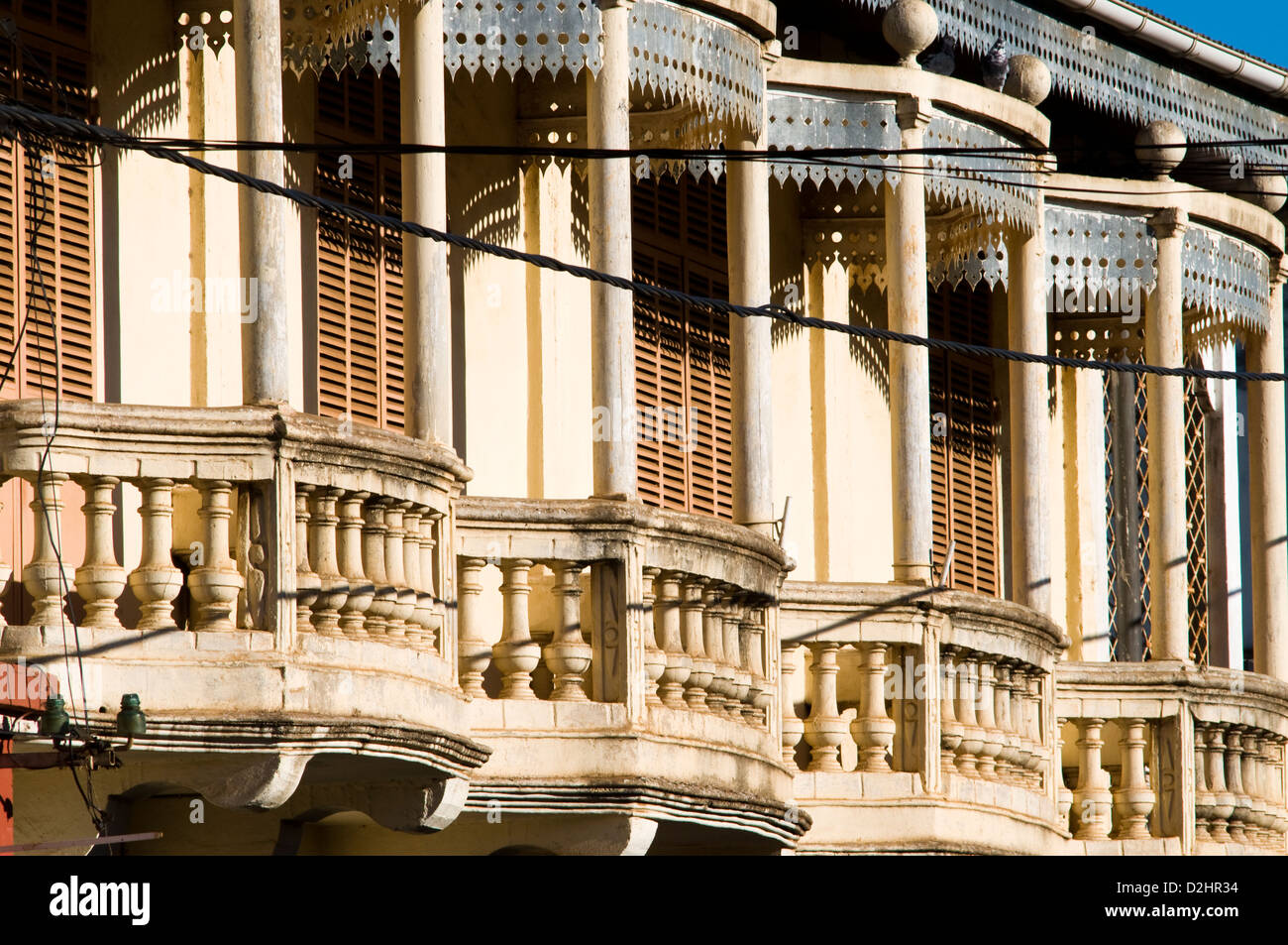 Architecture coloniale française, Diego Suarez (Antsiranana), Madagascar Banque D'Images