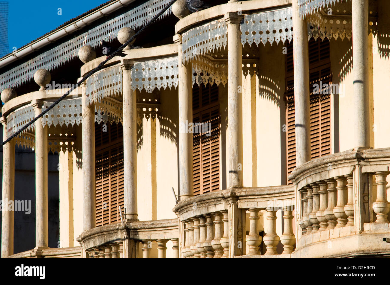 Architecture coloniale française, Diego Suarez (Antsiranana), Madagascar Banque D'Images