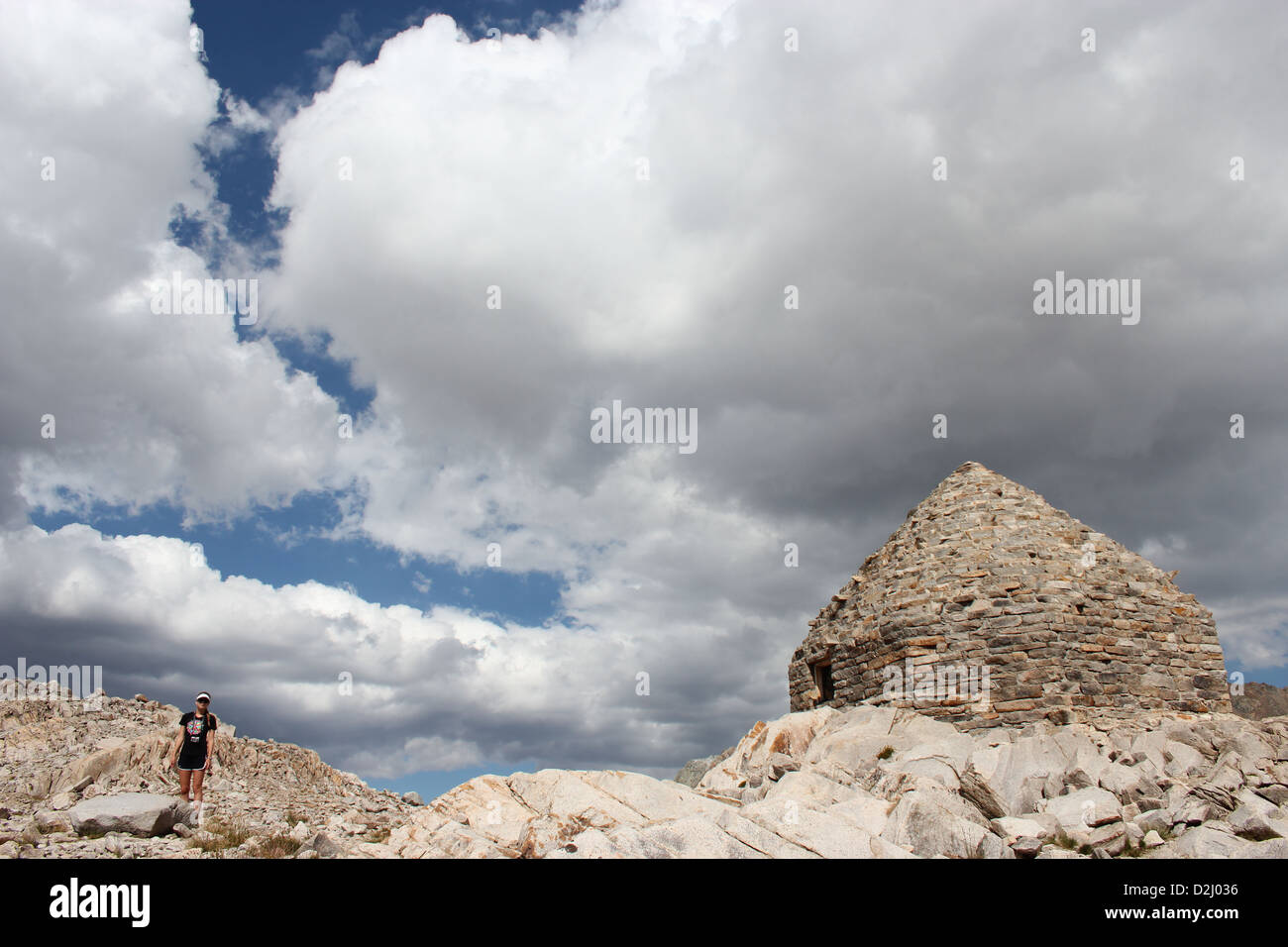 John Muir Trail Hut Banque D'Images