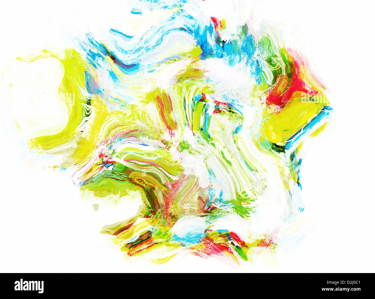 Multi couleur peinture abstraite Banque D'Images
