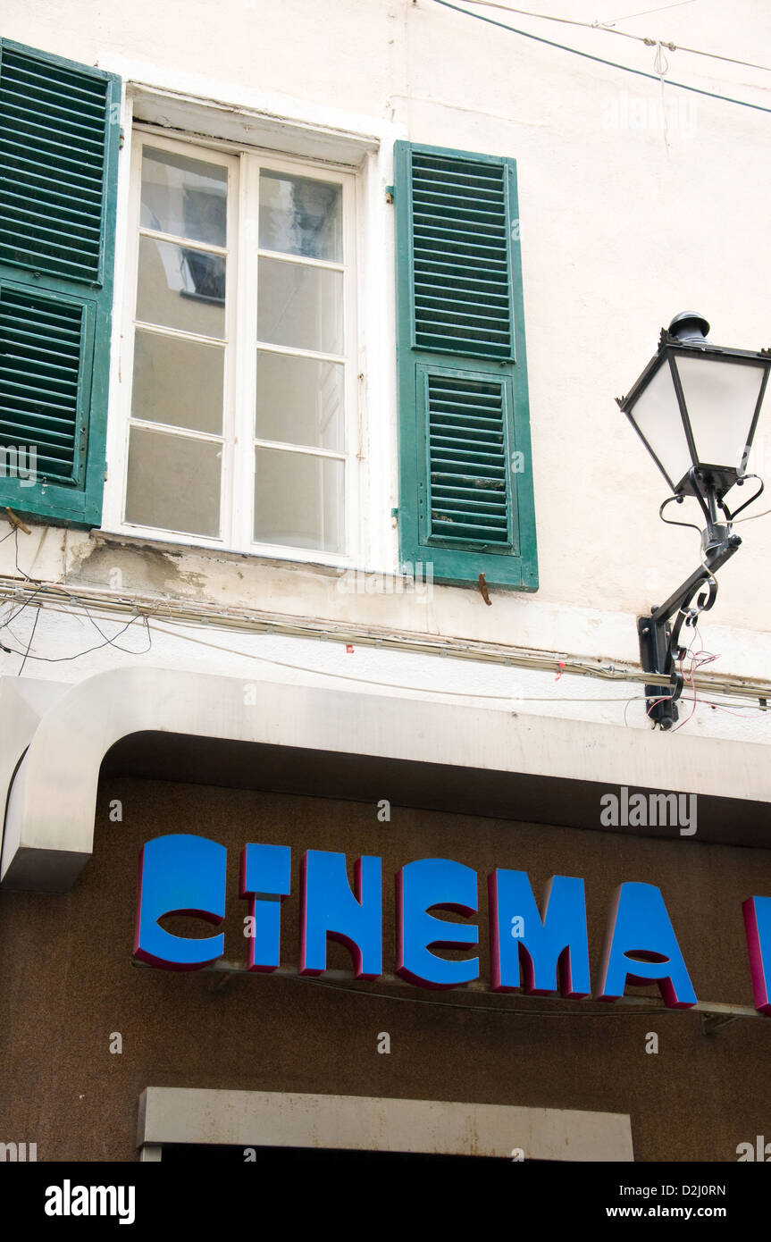 Ancien cinéma italien à Loano, Ligurie Banque D'Images