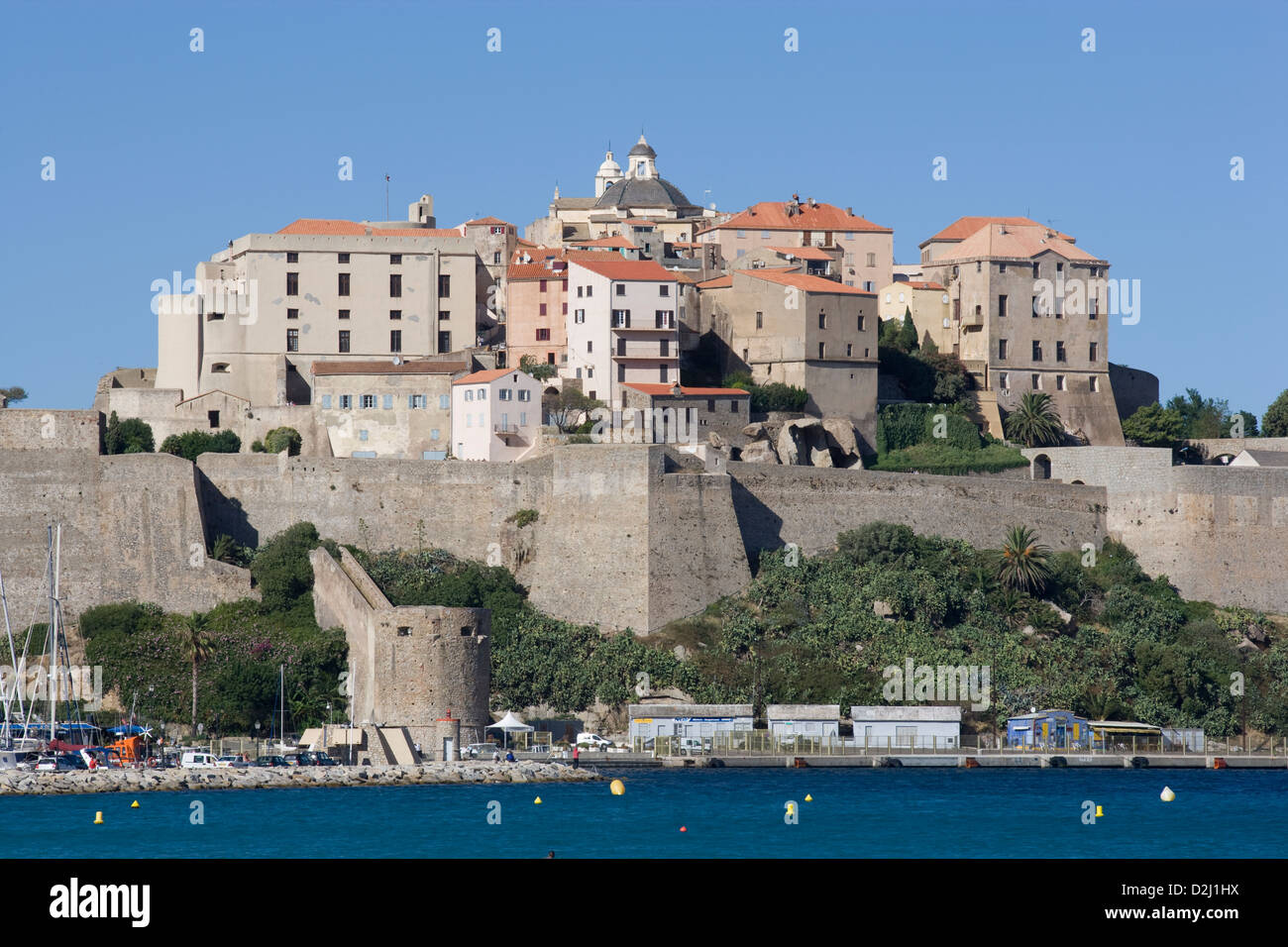 Corse : Calvi Citadelle Banque D'Images
