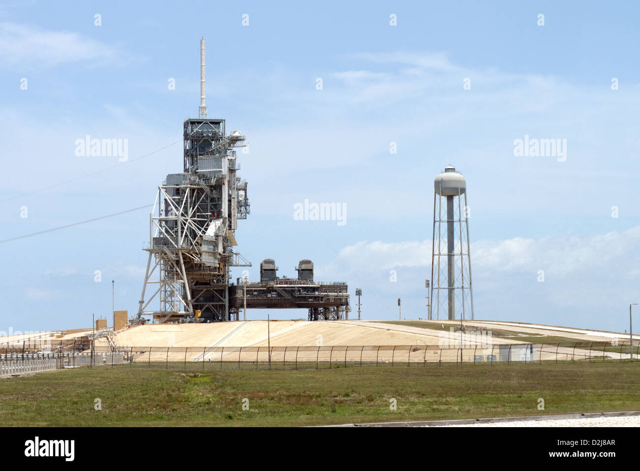 Le Kennedy Space Center, le Launchpad 39a - Site de la première navette spatiale lancement en 1981 (M1) Banque D'Images