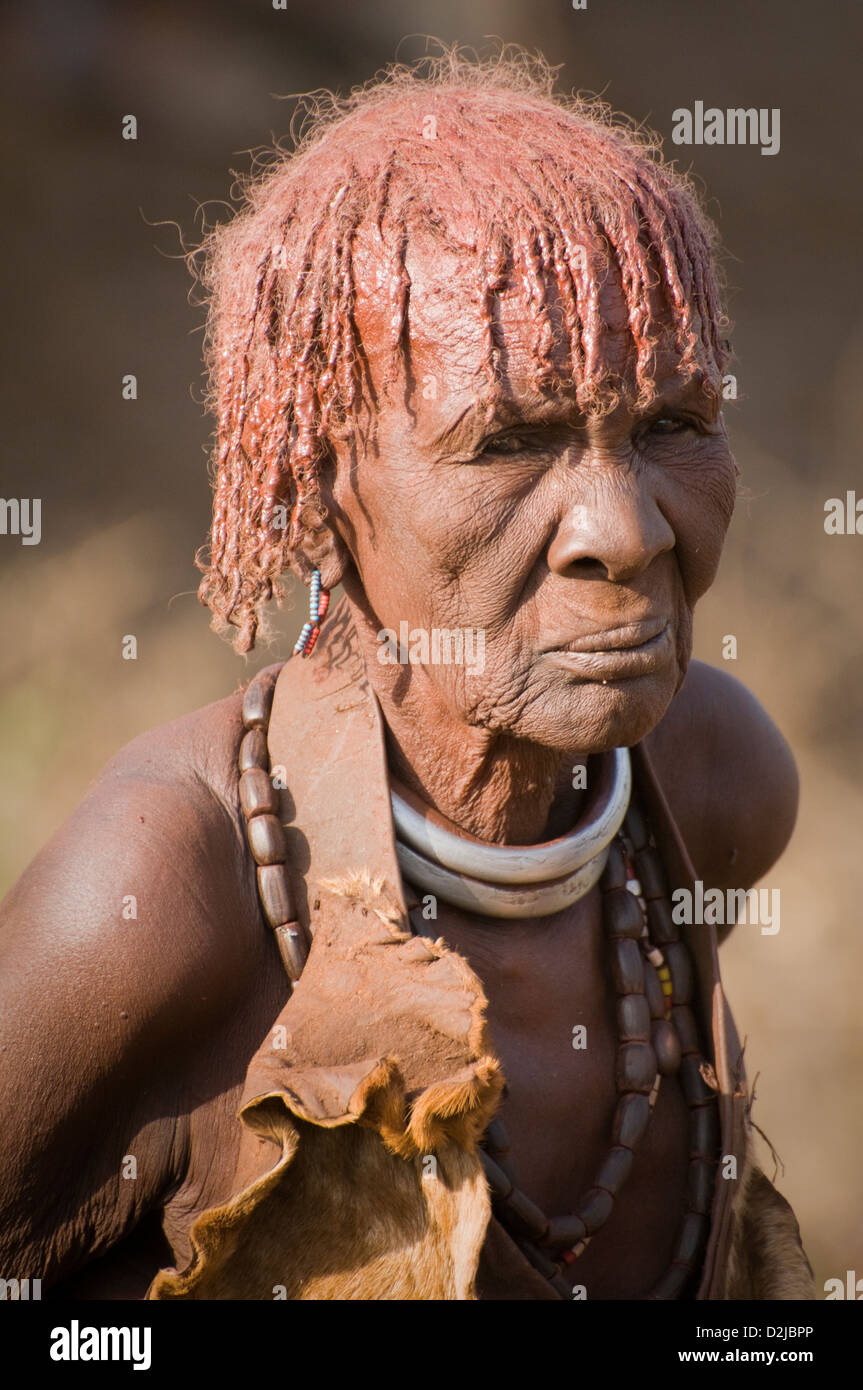 Close up de personnes âgées femme Hamar Banque D'Images