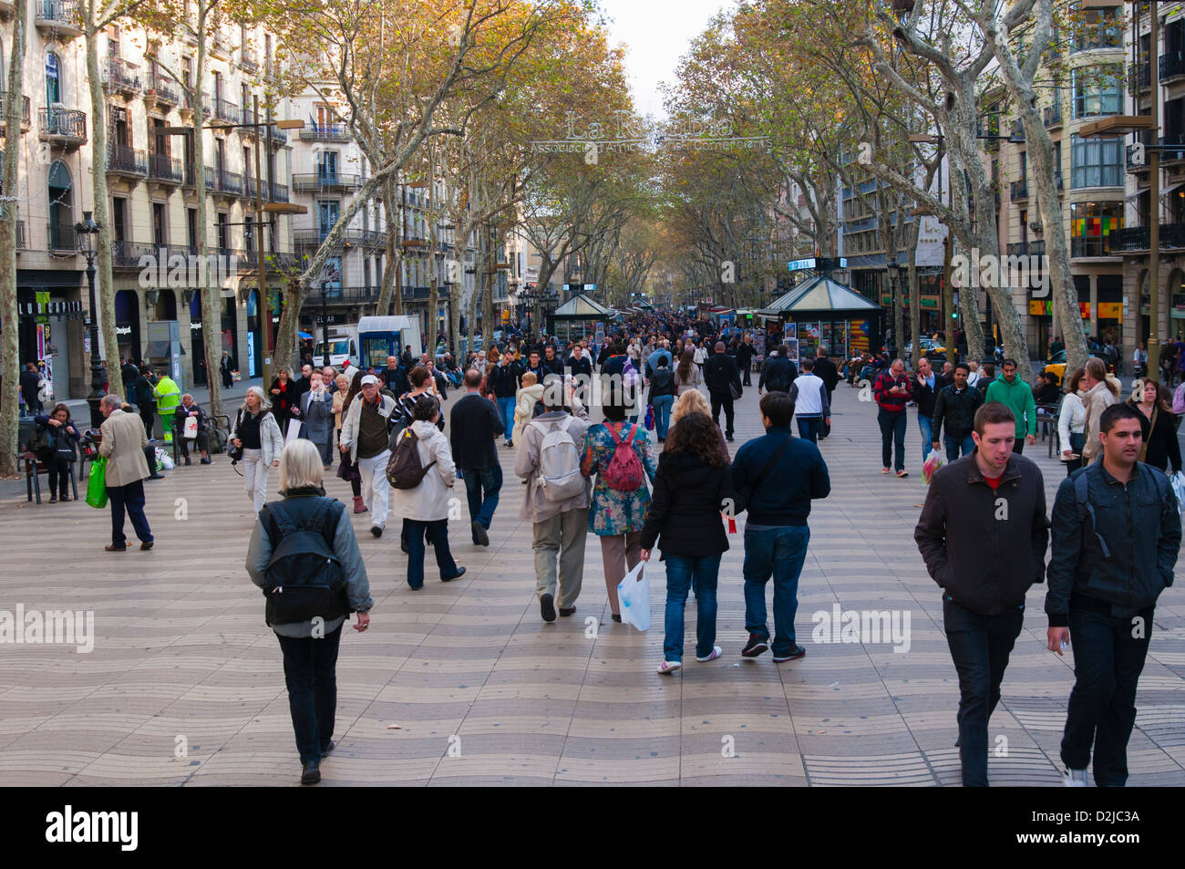 La Rambla, Barcelone, Catalogne (Catalogne) (Catalogne), en Espagne, en Europe Banque D'Images