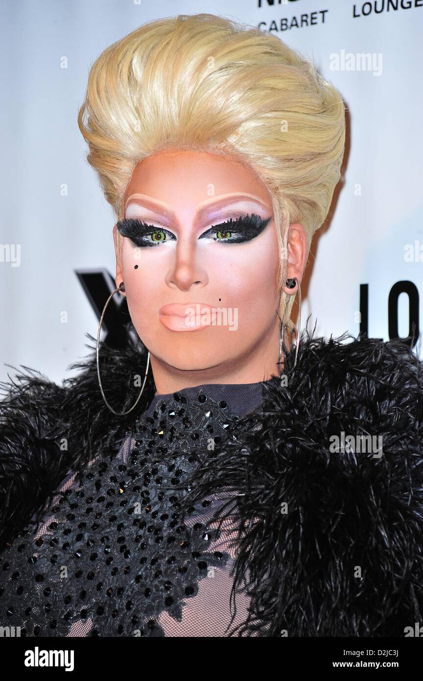 New York, USA. Le 25 janvier 2013. Roxxxy Andrews aux arrivées d'RuPaul Drag Race Saison 5 PREMIERE PARTIE, XL de nuit, New York, NY 25 janvier 2013. Photo par : Gregorio T./Binuya Everett Collection/ Alamy Live News Banque D'Images