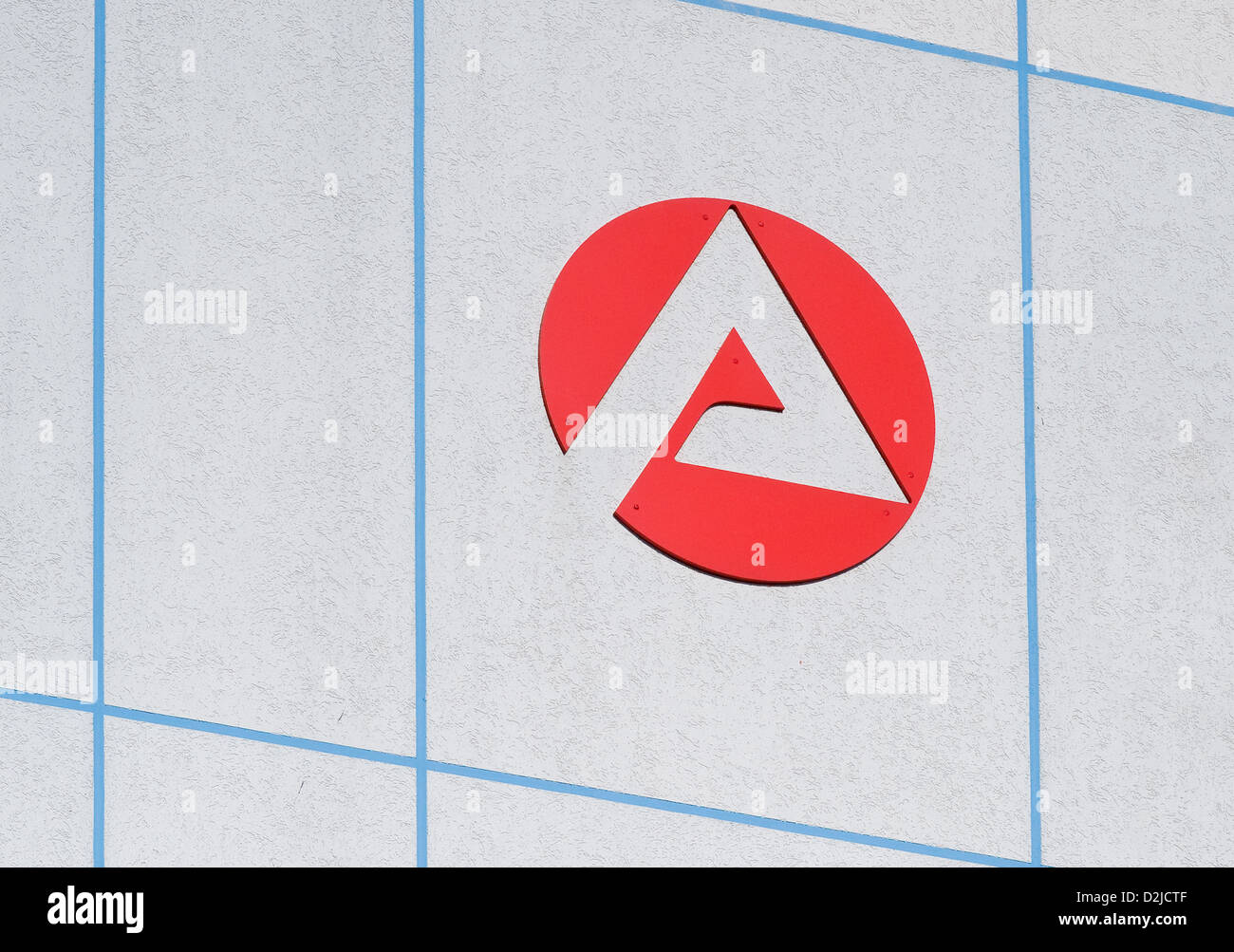 Berlin, Allemagne, le logo de la ligue de l'Agence du travail Banque D'Images