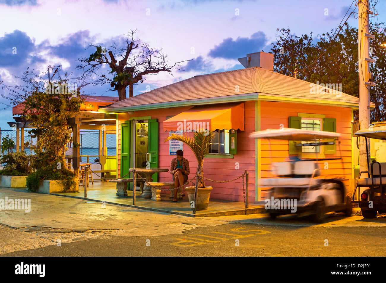 Caraïbes Bahamas Harbour Island Dunmore Town Banque D'Images