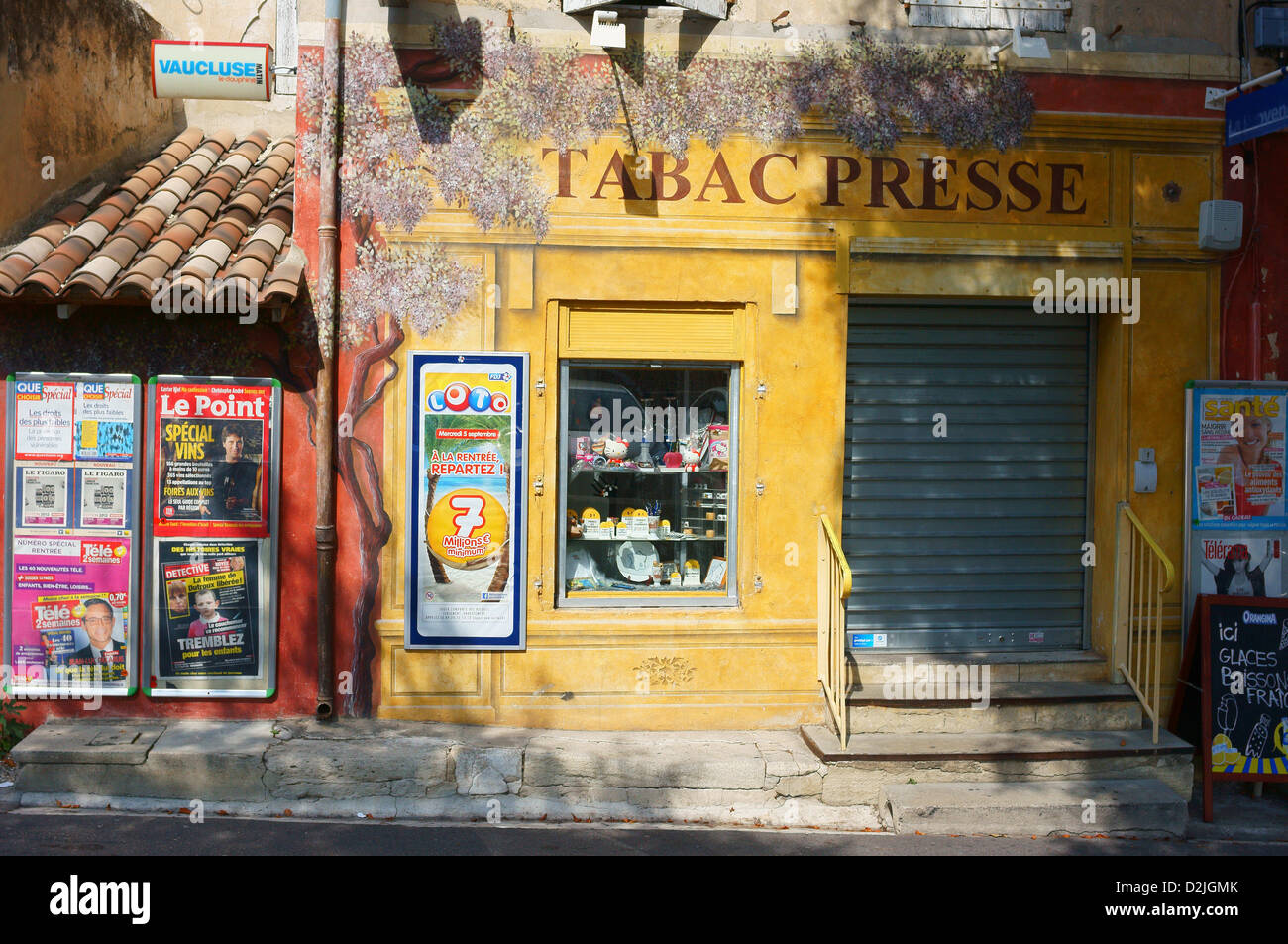 La presse s stand Provence France Banque D'Images