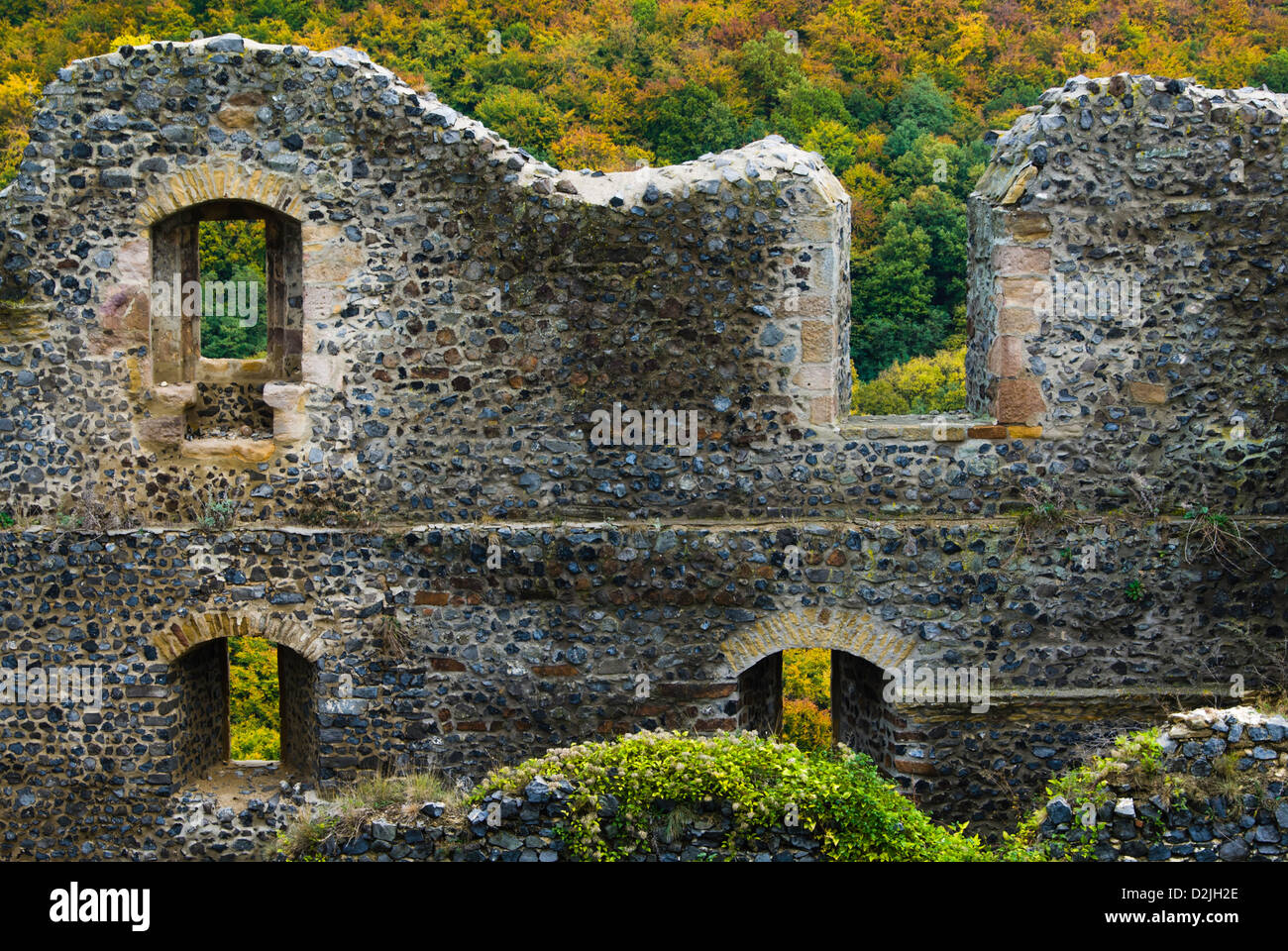 Mur en ruine d'une ancienne forteresse Banque D'Images