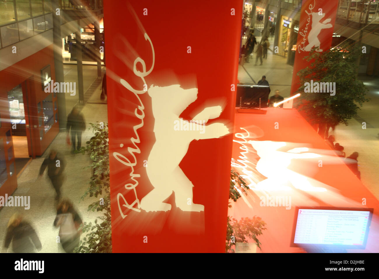 Berlin, Allemagne, le logo de la Berlinale, Festival International du Film Banque D'Images