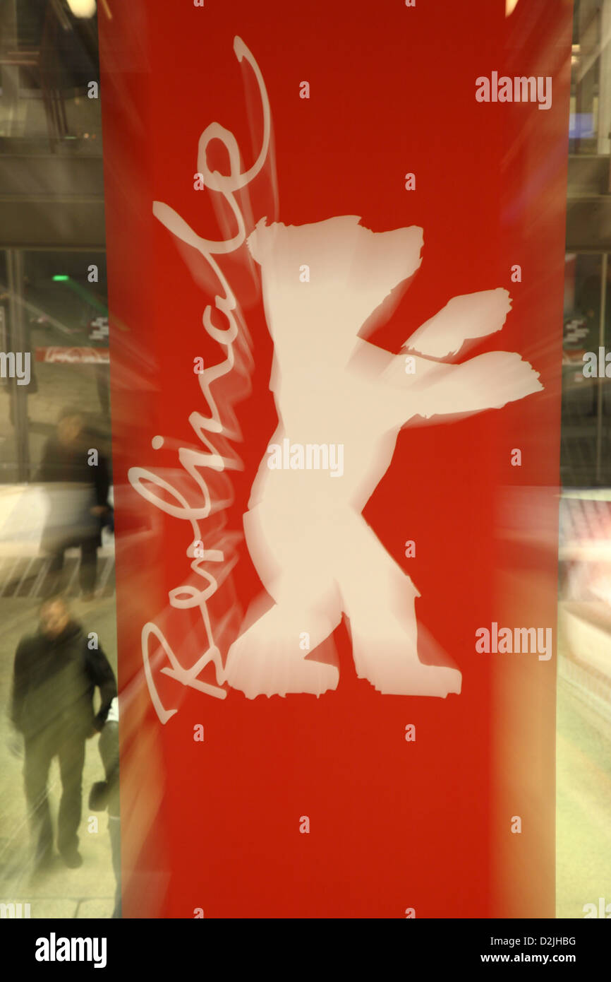 Berlin, Allemagne, le logo de la Berlinale, Festival International du Film Banque D'Images