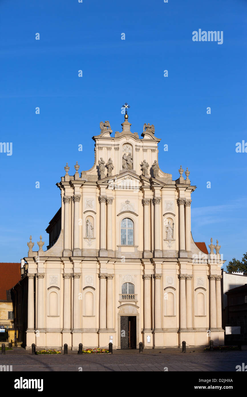 L'église Sainte-Anne néoclassique du 18e siècle à Varsovie, Pologne. Banque D'Images