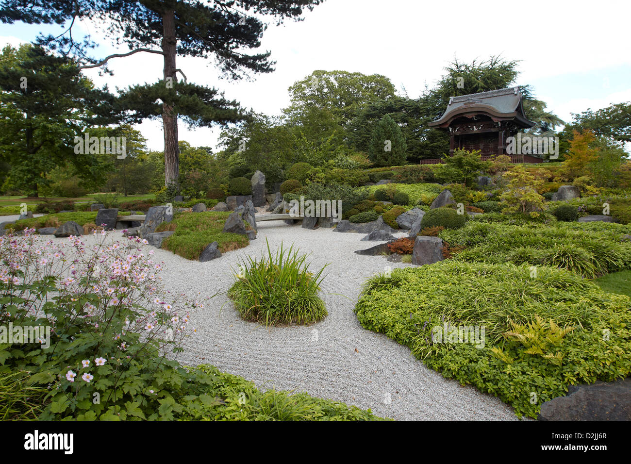 Le jardin japonais, Jardins botaniques royaux de Kew, Londres, UK Banque D'Images