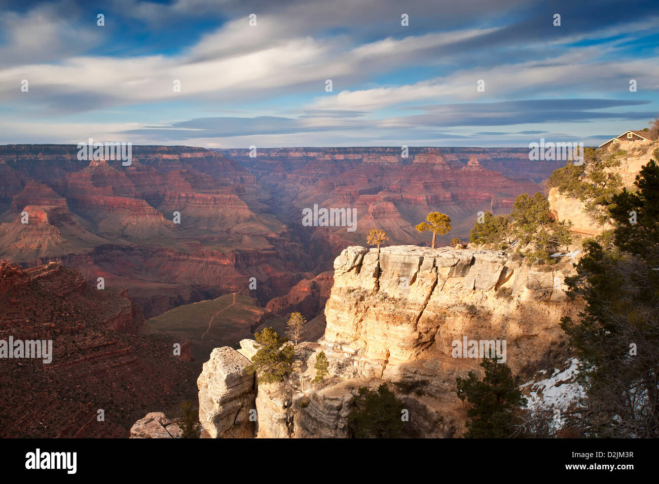 L'hiver dans le Parc National du Grand Canyon, Arizona, USA Banque D'Images