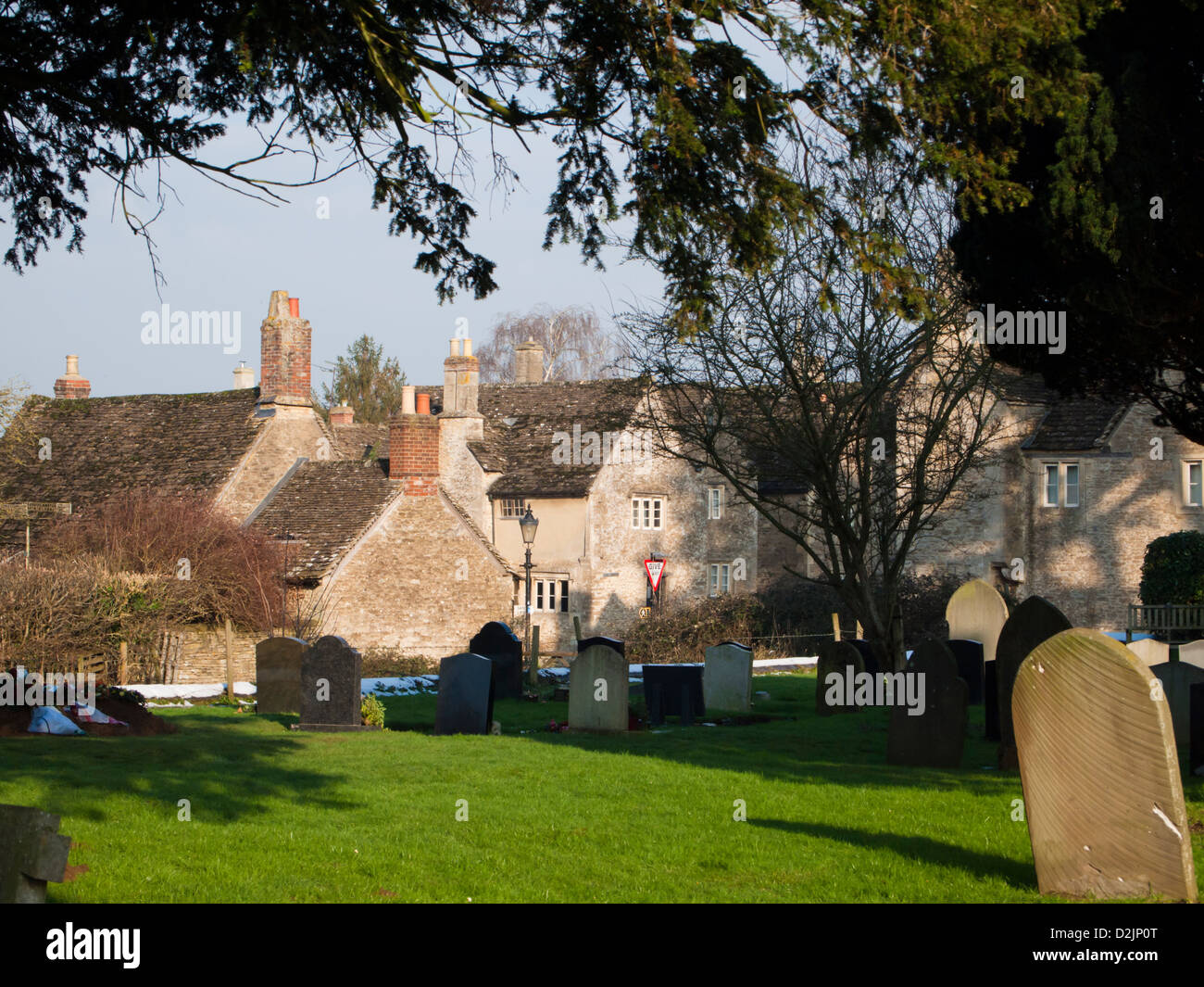 Le village de Lacock dans le comté de Wiltshire, Angleterre, Royaume-Uni Banque D'Images