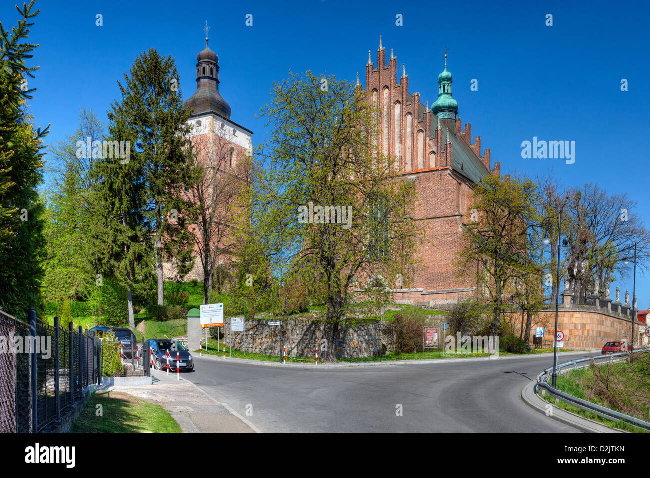 L'église gothique à Lublin, Pologne, Europe Banque D'Images